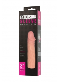 Телесная насадка-удлинитель Extension sleeve - 17 см. - Sitabella - в Камышине купить с доставкой