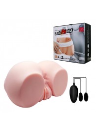 Телесный мастурбатор с двумя любовными тоннелями и вибрацией - Baile - в Камышине купить с доставкой