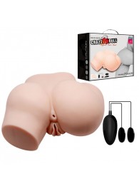 Телесный полуторс с двумя любовными тоннелями и вибрацией - Baile - в Камышине купить с доставкой