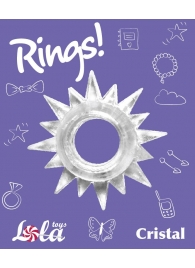 Прозрачное эрекционное кольцо Rings Cristal - Lola Games - в Камышине купить с доставкой