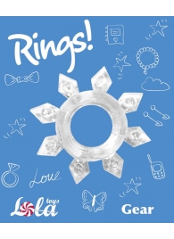 Прозрачное эрекционное кольцо Rings Gear - Lola Games - в Камышине купить с доставкой