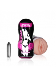 Мастурбатор-вагина Sex In A Can Vibra Vagina Tunnel - Lovetoy - в Камышине купить с доставкой