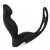 Черный вибромассажер простаты P-PLEASER W ERECTION ENHANCE - Dream Toys - в Камышине купить с доставкой