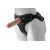Черный пояс-трусики с двумя насадками Soft-Dolli - 16,5 и 10,5 см. - LOVETOY (А-Полимер) - купить с доставкой в Камышине