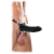 Чёрный полый страпон 7  Silicone Hollow Strap-On - 18 см. - Pipedream - купить с доставкой в Камышине