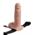Телесный перезаряжаемый вибрострапон 7  Hollow Rechargeable Strap-on with Balls - 20,3 см. - Pipedream - купить с доставкой в Камышине