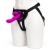 Лиловый страпон Rechargeable Vibrating Strap-On Harness Set - 17,6 см. - Happy Rabbit - купить с доставкой в Камышине