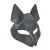 Серая маска Wolf с клепками - Sitabella - купить с доставкой в Камышине
