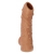Телесная насадка с пупырышками и открытой головкой Nude Sleeve L - 14 см. - KOKOS - в Камышине купить с доставкой