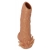 Телесная насадка с усиками и открытой головкой Nude Sleeve L - 14 см. - KOKOS - в Камышине купить с доставкой