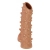 Телесная насадка с шипами и открытой головкой Nude Sleeve L - 14 см. - KOKOS - в Камышине купить с доставкой
