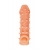 Телесная закрытая насадка с пупырышками Cock Sleeve Size M - 15,6 см. - KOKOS - в Камышине купить с доставкой