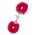 Металлические наручники с красной меховой опушкой METAL HANDCUFF WITH PLUSH RED - Dream Toys - купить с доставкой в Камышине