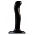 Черный фаллоимитатор-насадка Strap-On-Me P G spot Dildo size S - 16,4 см. - Strap-on-me - купить с доставкой в Камышине