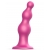 Розовая насадка Strap-On-Me Dildo Plug Beads size S - Strap-on-me - купить с доставкой в Камышине
