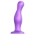 Фиолетовая насадка Strap-On-Me Dildo Plug Curvy size L - Strap-on-me - купить с доставкой в Камышине