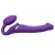 Фиолетовый безремневой вибрострапон Vibrating Bendable Strap-On - size L - Strap-on-me - купить с доставкой в Камышине
