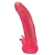Розовая насадка для страпона с клиторальными лепестками - 18,5 см. - LOVETOY (А-Полимер) - купить с доставкой в Камышине