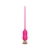 Розовый тонкий стимулятор Nipple Vibrator - 23 см. - I-MOON - купить с доставкой в Камышине