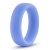 Голубое люминесцентное кольцо Silicone Glo Cock Ring - Blush Novelties - в Камышине купить с доставкой