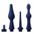 Набор из 3 универсальных насадок для анального душа Universal 3 Piece Silicone Enema Attachment Set - XR Brands - купить с доставкой в Камышине