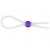 Прозрачное лассо с фиолетовой бусиной SILICONE COCK RING WITH BEAD LAVENDER - NMC - в Камышине купить с доставкой
