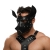 Черная кожаная маска «Собака» - Crazy Handmade - купить с доставкой в Камышине