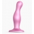Розовая насадка Strap-On-Me Dildo Plug Curvy size M - Strap-on-me - купить с доставкой в Камышине