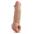 Телесная насадка-удлинитель Intrepid 9.25 Inch Realistic Penis Extender Sleeve - 23,5 см. - Blush Novelties - в Камышине купить с доставкой