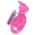 Розовая вибронасадка со стимулятор клитора   Язычок - Toyfa Basic - в Камышине купить с доставкой