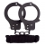 Чёрные наручники из листового металла в комплекте с веревкой BONDX METAL CUFFS LOVE ROPE SET - Dream Toys - купить с доставкой в Камышине