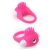 Розовое эрекционное кольцо с щеточкой LIT-UP SILICONE STIMU RING 5 - Dream Toys - в Камышине купить с доставкой