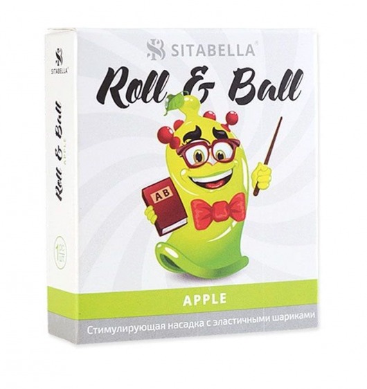 Стимулирующий презерватив-насадка Roll   Ball Apple - Sitabella - купить с доставкой в Камышине