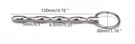 Металлический уретральный плаг с кольцом - Notabu - купить с доставкой в Камышине