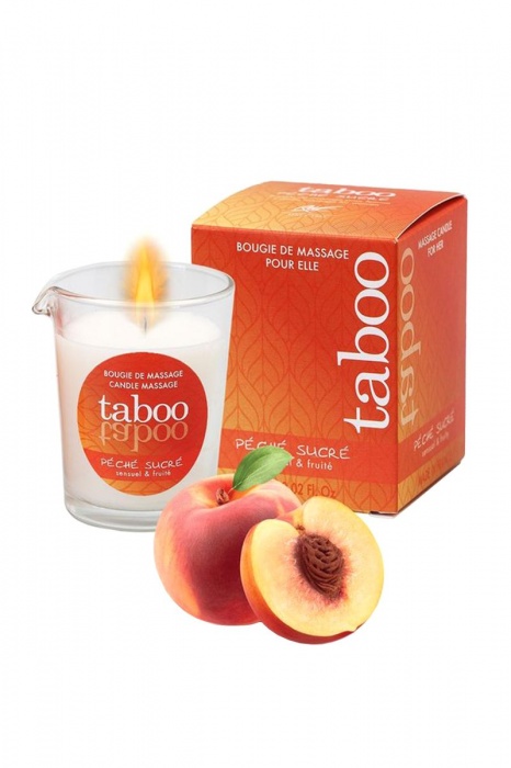 Массажное аромамасло с афродизиаками для женщин RUF Taboo Peche sucre - 60 гр. - RUF - купить с доставкой в Камышине