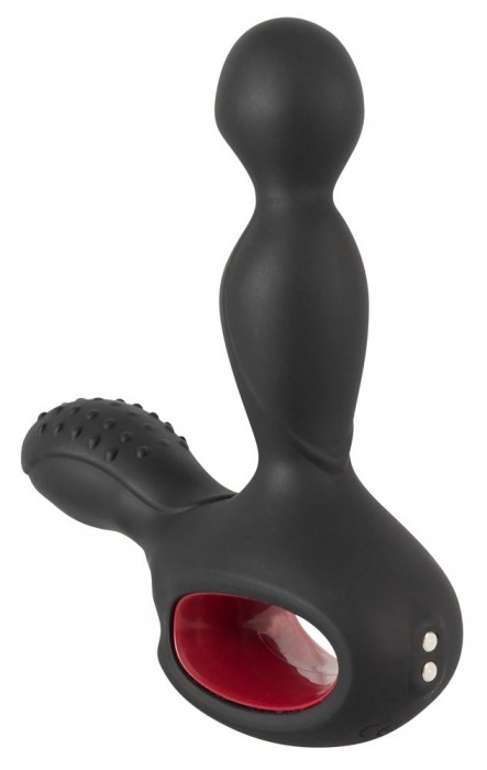 Черный вибромассажер простаты с нагревом и ротацией Prostate Plug - 14,5 см. - Orion - в Камышине купить с доставкой