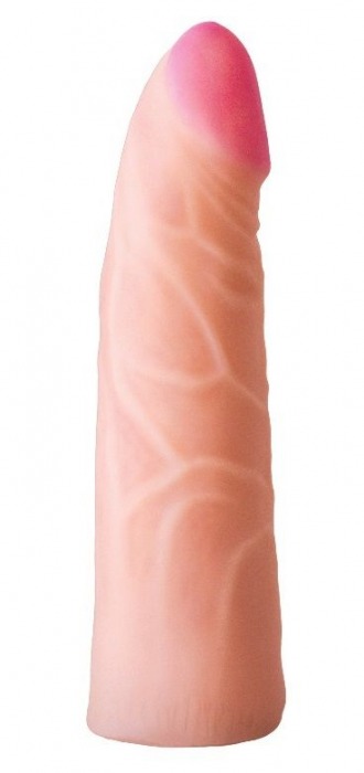 Фаллическая насадка на трусики харнесс - 17,5 см. - LOVETOY (А-Полимер) - купить с доставкой в Камышине