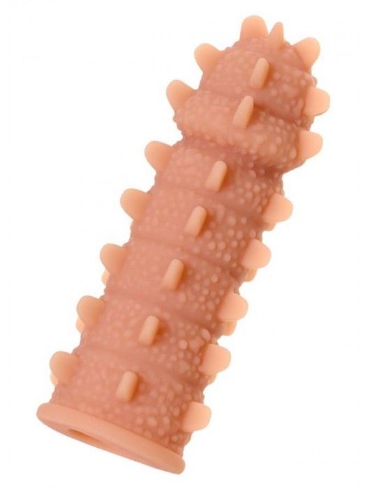 Телесная реалистичная насадка KOKOS Extreme Sleeve 04 с дополнительной стимуляцией - 12,7 см. - KOKOS - в Камышине купить с доставкой