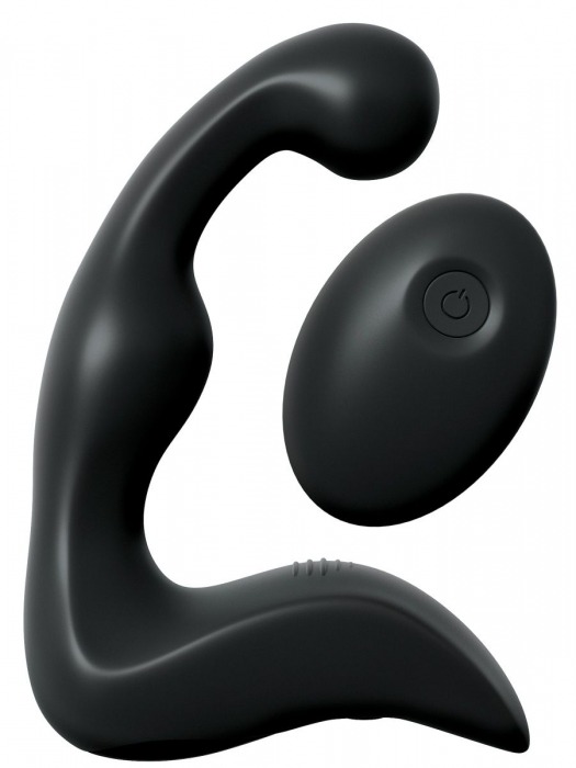 Черный вибромассажер простаты с пультом ДУ Control P-Spot Pro - Pipedream - в Камышине купить с доставкой