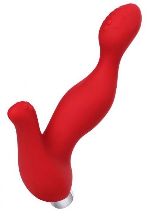 Красный силиконовый вибростимулятор простаты Proman - 12,5 см. - ToyFa - в Камышине купить с доставкой