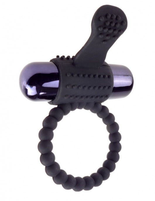 Черное эрекционное виброкольцо Vibrating Silicone Super Ring - Pipedream - в Камышине купить с доставкой