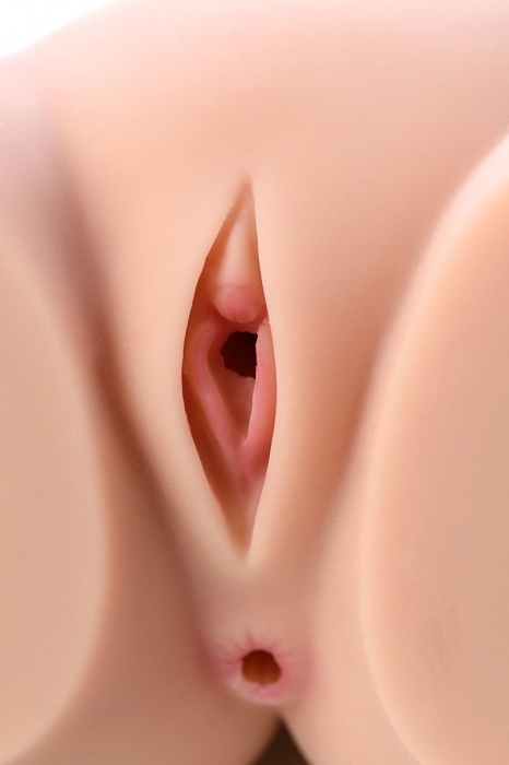 Мастурбатор-полуторс Cherry с вибрацией и двумя любовными тоннелями - KOKOS - в Камышине купить с доставкой