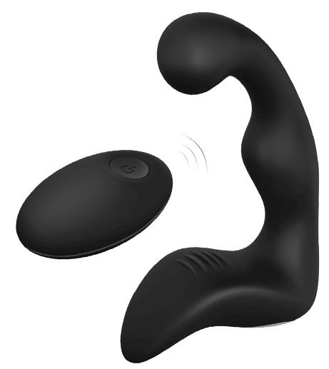 Черный вибромассажер простаты REMOTE BOOTY PLEASER - Dream Toys - в Камышине купить с доставкой