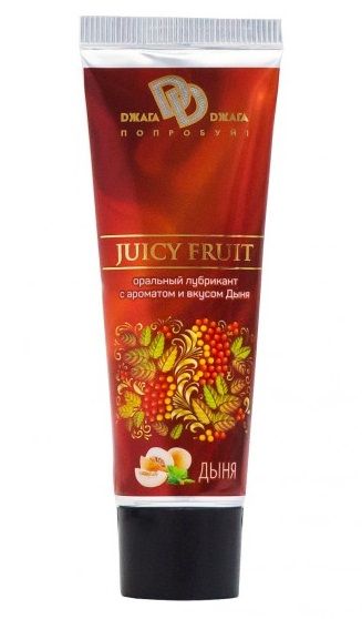 Интимный съедобный лубрикант JUICY FRUIT с ароматом дыни - 30 мл. - БиоМед - купить с доставкой в Камышине