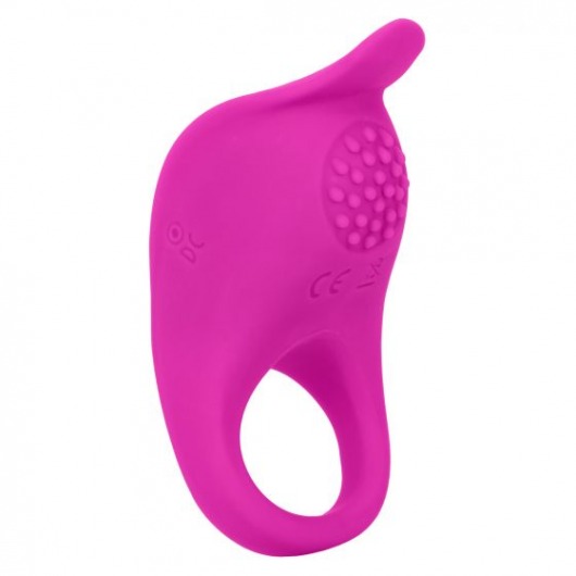 Ярко-розовое эрекционное виброкольцо Silicone Rechargeable Teasing Enhancer - California Exotic Novelties - в Камышине купить с доставкой