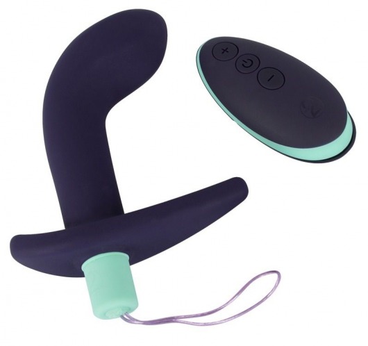 Темно-фиолетовый вибростимулятор простаты с пультом ДУ Remote Controlled Prostate Plug - Orion - в Камышине купить с доставкой