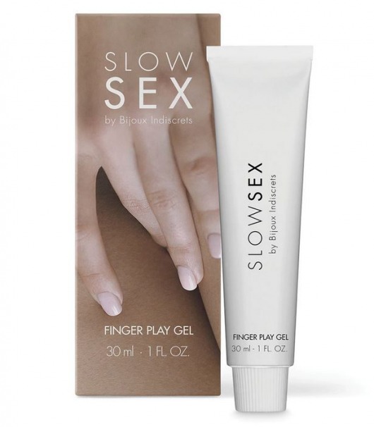 Гель для мастурбации с ароматом кокоса Slow Sex Finger Play Gel - 30 мл. - Bijoux Indiscrets - купить с доставкой в Камышине