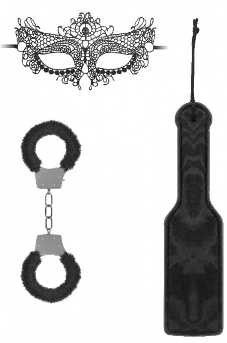 Черный игровой набор Introductory Bondage Kit №4 - Shots Media BV - купить с доставкой в Камышине