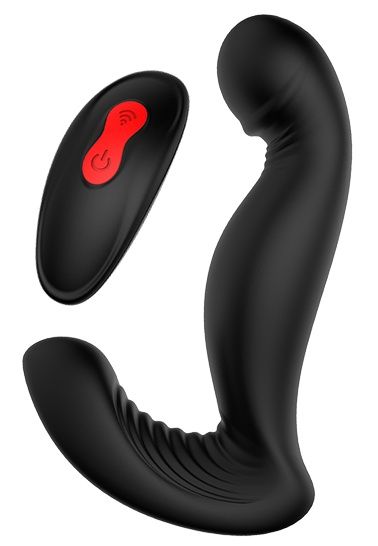 Черный вибромассажер простаты SWIRLING P-PLEASER - Dream Toys - в Камышине купить с доставкой