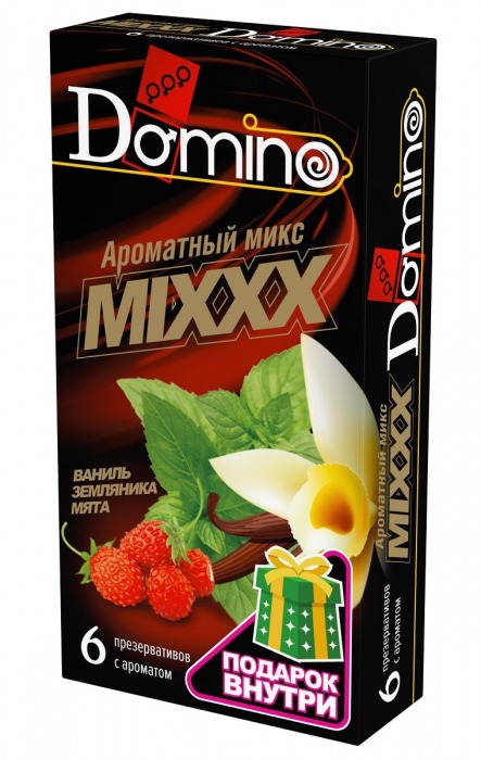 Ароматизированные презервативы DOMINO  Ароматный микс  - 6 шт. - Domino - купить с доставкой в Камышине